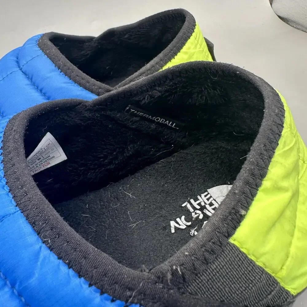 The North Face ThermoBall Eco Traction Mule Shoes Mens Size 8 Blue Slippers